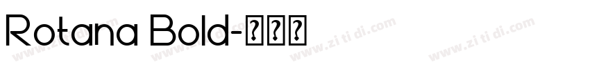 Rotana Bold字体转换